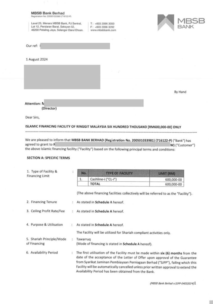 SME Loan MBSB Bank